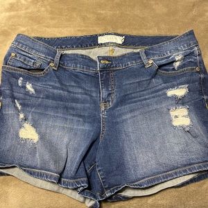Torrid distressed jean short size 18